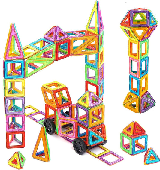 110pcs Magnetic Building Blocks, Magnetic Building Blocks...