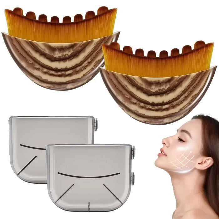 Brosse Drainage Lymphatique Visage — Sculptant & Déstressant