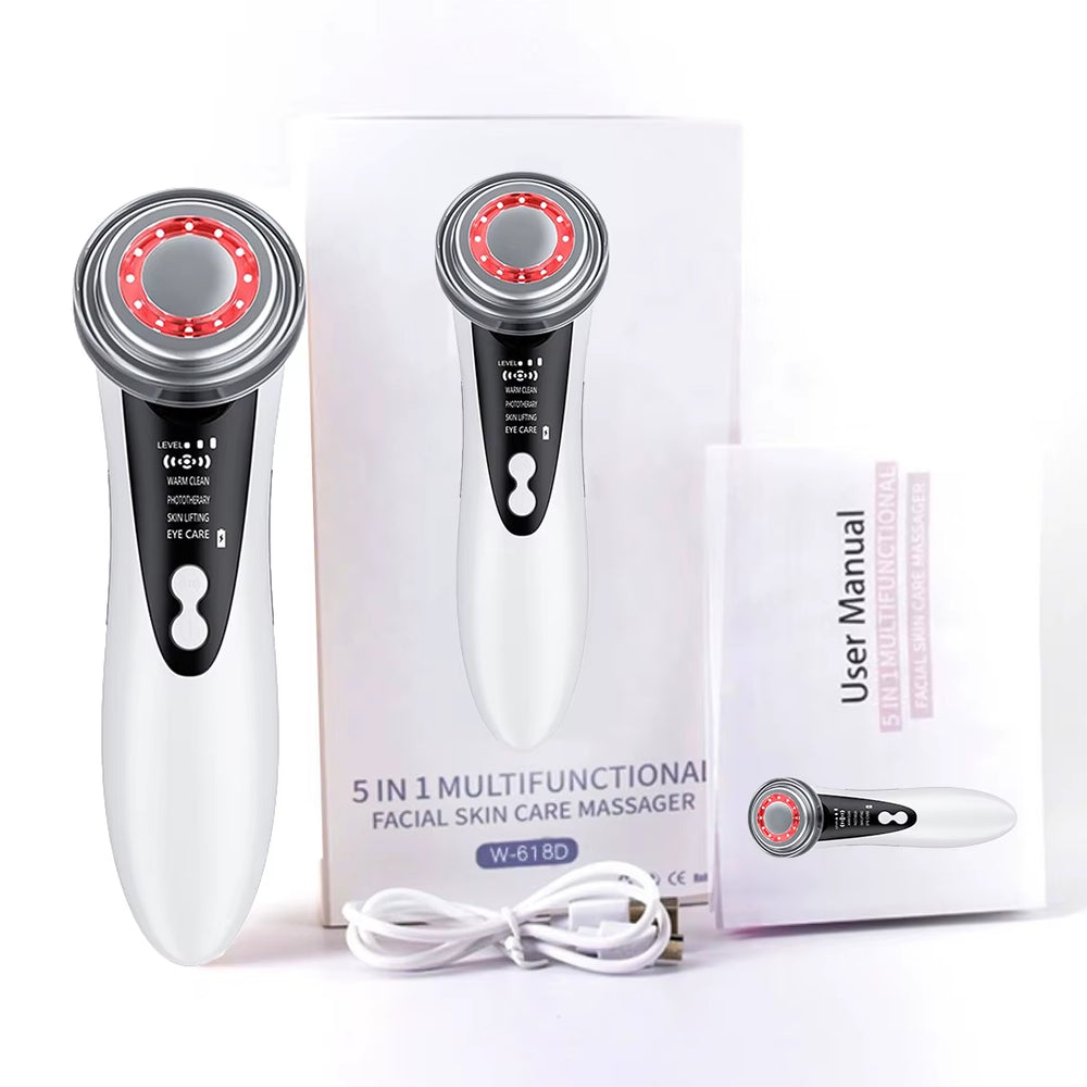 Multifunction Facial Massager 4 in 1 RF EMS Facial Radio Frequency Device Electric Facial Massager Beauty Device Skin Care Tools