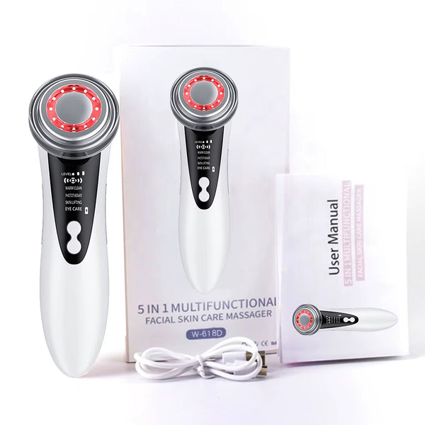 Multifunction Facial Massager 4 in 1 RF EMS Facial Radio Frequency Device Electric Facial Massager Beauty Device Skin Care Tools