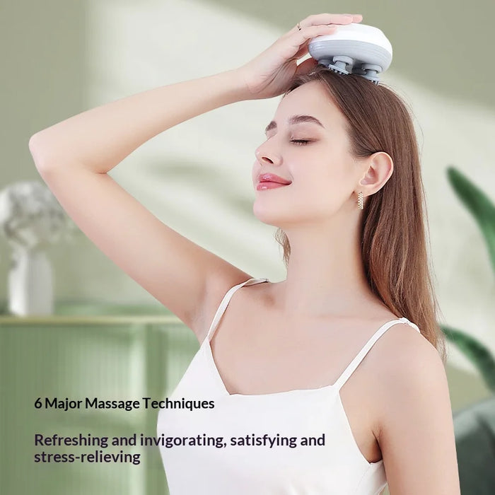 Masseur Électrique du Cuir Chevelu — Stimulation Profonde & Croissance